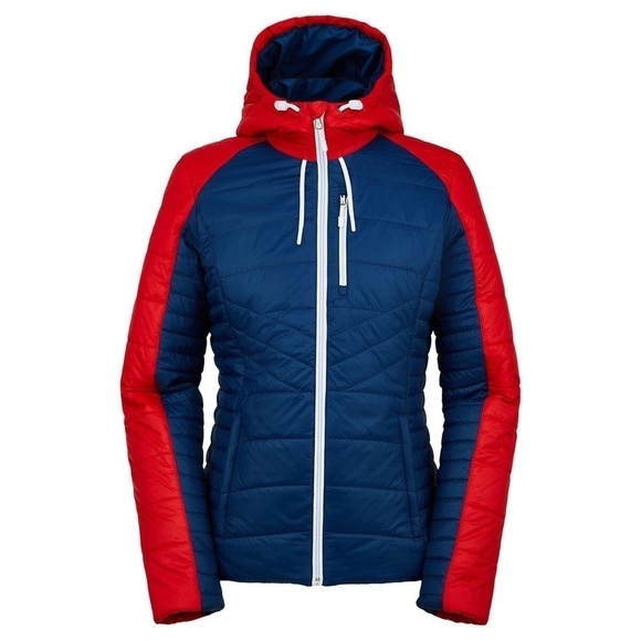 Spyder Glissade Womens Hoodie Insulator Jacket 2021 U.S. Ski Team - Picture 1 of 6